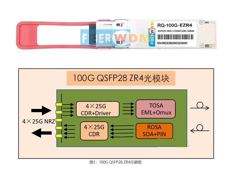 241026 DCI 100G长距离传输光模块-QSFP28 100G ZR4eZR4